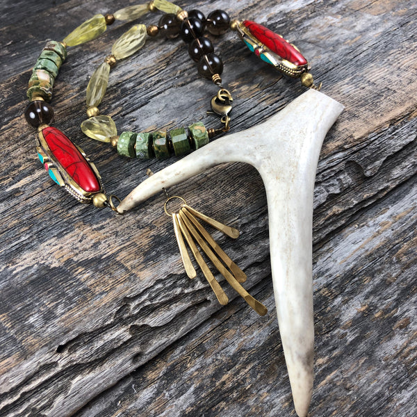 Antler Statement Necklace - Danu