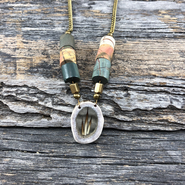 Antler Window Necklace