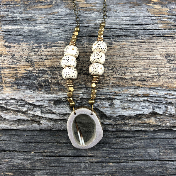 Antler Window Necklace