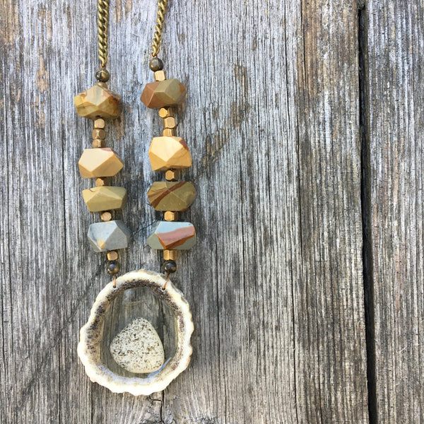 Antler Window Necklace