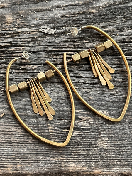 Shield Stud Earrings