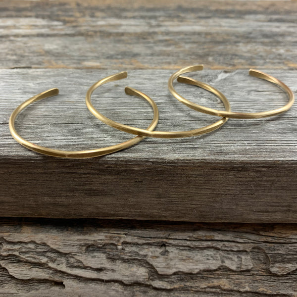 Hammered Brass Bangle