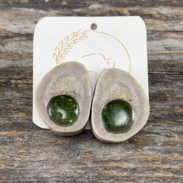 Antler Window Stud Earrings