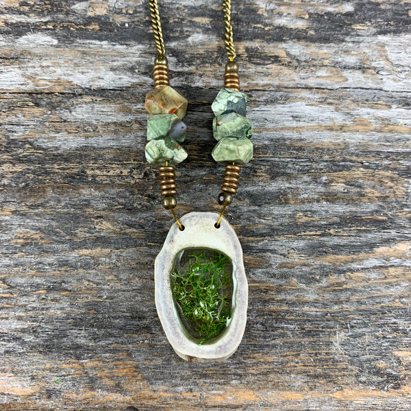 Antler Window Necklace