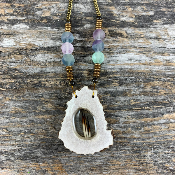 Antler Window Necklace