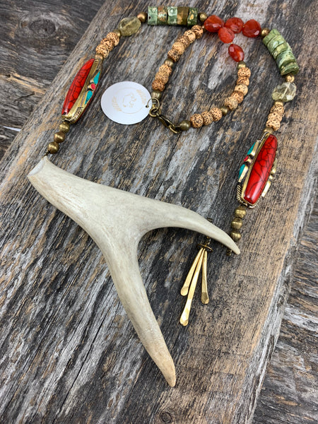 Antler Statement Necklace - Cera