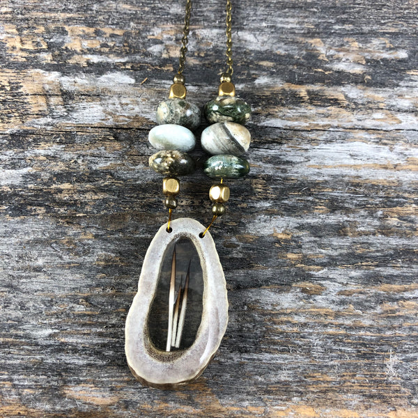 Antler Window Necklace