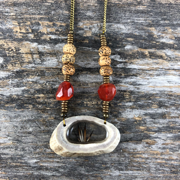 Antler Window Necklace
