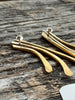Brass Staghorn Earrings