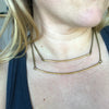 Brass Bar Necklace - Wide